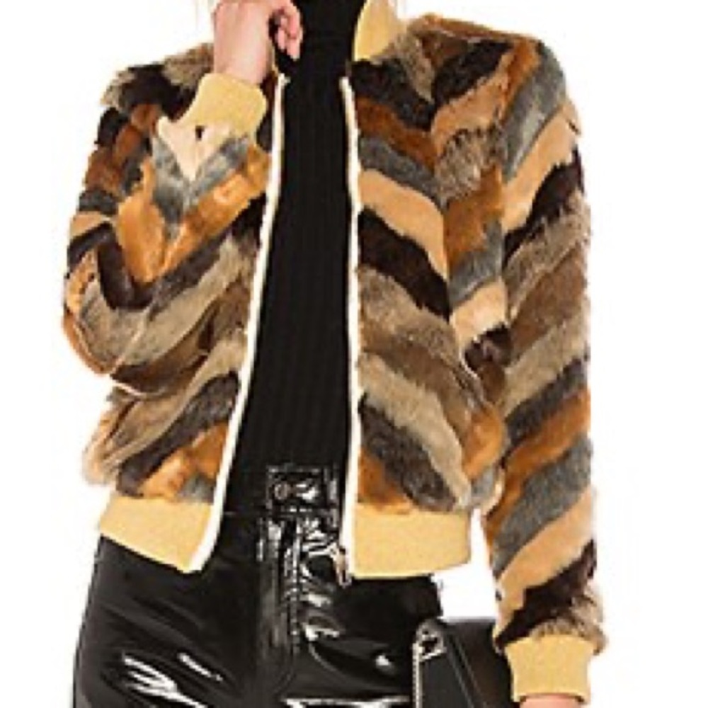 Chaser Faux Fur Jacket in Calico